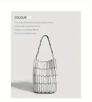 Bolsa de Tote Hexagonal Geométrica Material PVC Duradero Cierre Magnético - details 7