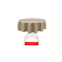 Protector de mesa transparente, cubierta redonda de PVC resistente al aceite, a prueba de manchas, limpiable, decorativa para habitación - details 7