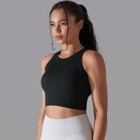 Nessaj-Chaleco deportivo sin costuras con almohadilla para mujer, sujetador de yoga, top corto de entrenamiento para fitness, gimnasio diario, correr, chaleco a prueba de golpes, sujetador elástico alto - details 12