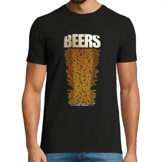 Tipos de cerveza Camisetas CERVEZA,Pack Regalo Camiseta Personalizada - 1
