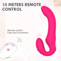 Consolador masajeador de próstata Anal sin tirantes para mujer, vibrador doble femenino, punto G, Juguetes sexuales para adultos, pareja, 10 velocidades - details 8