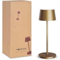Lámpara LED recargable USB de Mesa Regulable - Larga duración - Luz regulable (Dimmer) con un toque - Casa y restaurante - Protección IP54 - Dorado Oscuro - details 6