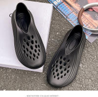 Zapatillas deportivas al aire libre material EVA suela gruesa aumentando la marea verano playa baotou agujero zapatos nuevos hombres y mujeres - details 20