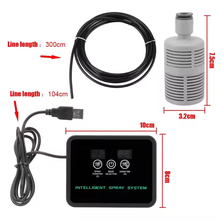 Temporizador electrónico inteligente con pantalla táctil para jardín, sistema de riego automático, Kit de sistema de riego por pulverización, acuario - 1