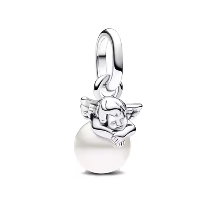 Colgante de Perla de Ángel de Plata Esterlina 925 Nuevo para Hacer Joyas en Verano 2024 - 1