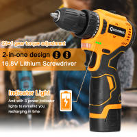 Geevorks-destornillador inalámbrico sin escobillas, Kit de herramientas de reparación multifuncional, 16,8 V - details 0