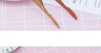 Pinzas para pestañas, rizador de pestañas de color, herramientas de maquillaje de acero inoxidable dorado, instrumento de cosmética - details 11