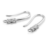 Ganchos de Pendientes de Brasso Dorado 18K con Zirconia Accesorios de Joyería DIY de Alta Calidad para Mujeres - details 24