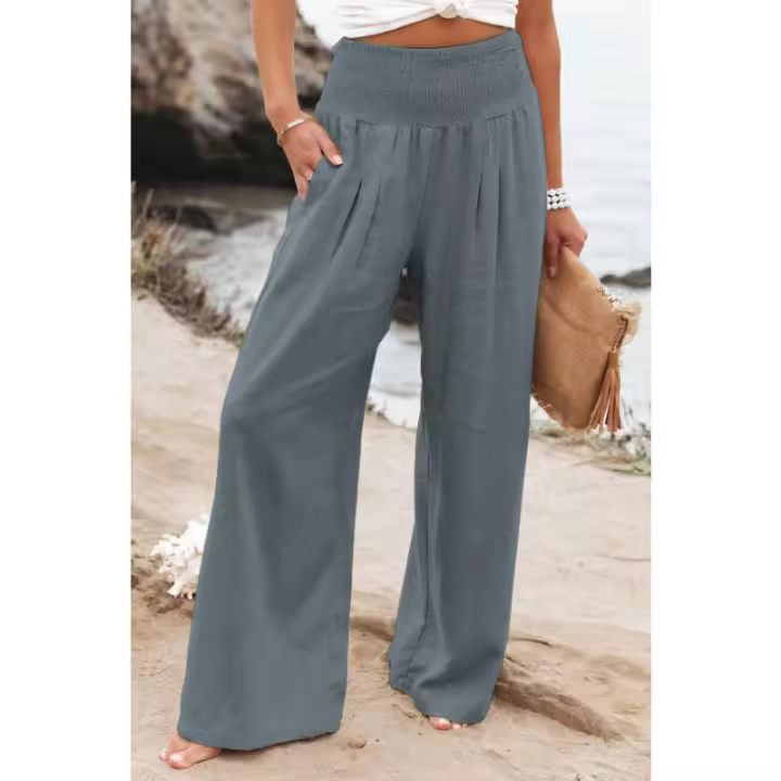 Pantalones casuales de algodón para mujer, primavera y verano, 2024 - 1
