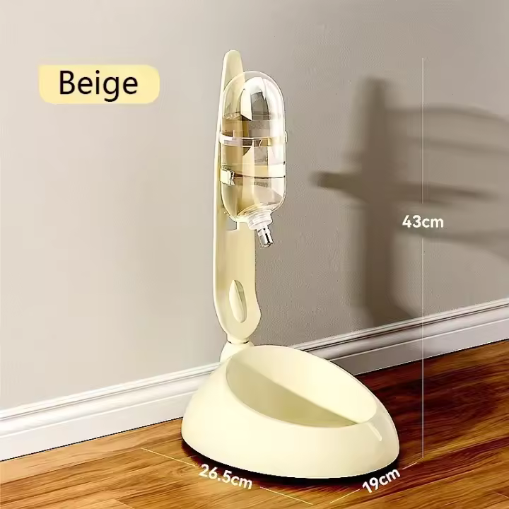 Botellas dispensadoras de agua para perros y mascotas, comedero Universal, productos para cachorros, cuencos elevables - 1