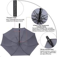Paraguas de Golf abierto automático, paraguas de palo impermeables a prueba de viento con doble dosel extragrande de gran tamaño - details 185