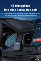Receptor de Audio con Bluetooth 5,4 para coche, adaptador de música estéreo HiFi AUX de 3,5mm, compatible con reproducción de disco en U USB, con micrófono para altavoz con cable - details 2