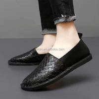 Nuevos zapatos negros planos De alta calidad para hombre, mocasines De cuero genuino, zapatos informales clásicos 2025 - details 11