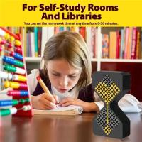 Lámpara de escritorio de carga USB inalámbrica aprendible electrónica con temporizador 3D luz nocturna LED de reloj de arena - details 3