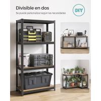 Estantería de Acero Pesada Montaje Rápido Ideal para Instrumentos, Garaje, Almacén Carga de 520 kg - details 4