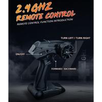 Coche de Control remoto 4wd para niños, 2,4g, 20 km/h, Motor de potencia, amortiguador independiente, vehículo Rc antichoque, juguetes para niños - details 9