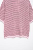 Conjunto de Moda para Mujer OUWU Camisa con Cuello de Raya y Pantalones Cortos Elásticos - details 35