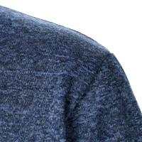 Top de suéter de punto casual de manga larga con cuello levantado para hombre de otoño e invierno - details 9