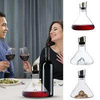 Decantador de 1500ml con aireador incorporado, botella, decantador, vidrio soplado a mano para vino blanco y tinto - details 4