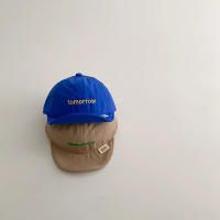 Gorra de béisbol coreana con letras de verano, gorro fino suave con visera para bebé, gorra con visera transpirable de secado rápido para niños - details 6
