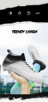 Zapatos de fútbol de tobillo alto para hombres, tacos largos para exteriores, zapatos de fútbol profesionales, zapatos de calcetín, TF/FG - details 4