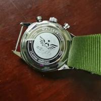 Reloj de Cronómetro de Cuarzo DUGARY Vintage 21 Piloto de Lona Impermeable Diseño Redondo - details 8