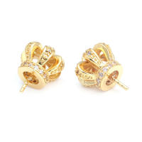 Colgante de Abalorio de Cuentas de Medio Agujero de Oro 18K Material de Metal de China - details 30