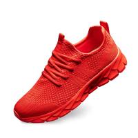 Zapatillas para correr al aire libre tejidas voladoras para hombre, calzado deportivo informal, cómodo, ligero y transpirable - details 0