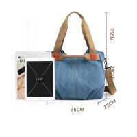 Bolso vintage de un hombro de mujer, bolso de lona de gran capacidad, bolso de mujer - moda - details 5