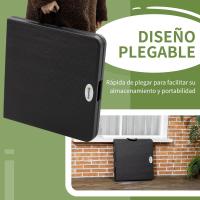 Mesa de Jardín Rectangular Plegable Mesa de Comedor Exterior para 4 Personas con Altura Ajustable y Marco de Acero para Patio Terraza Balcón 118x60x56-74 cm Gris Oscuro - details 5