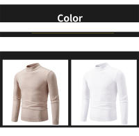 Suéter Casual de Hombre Primavera Moda Básica Sólida Cuello Mock Ajustado Comodidad Tejido de Otoño para Mujeres Material Exterior Viscosa - details 6