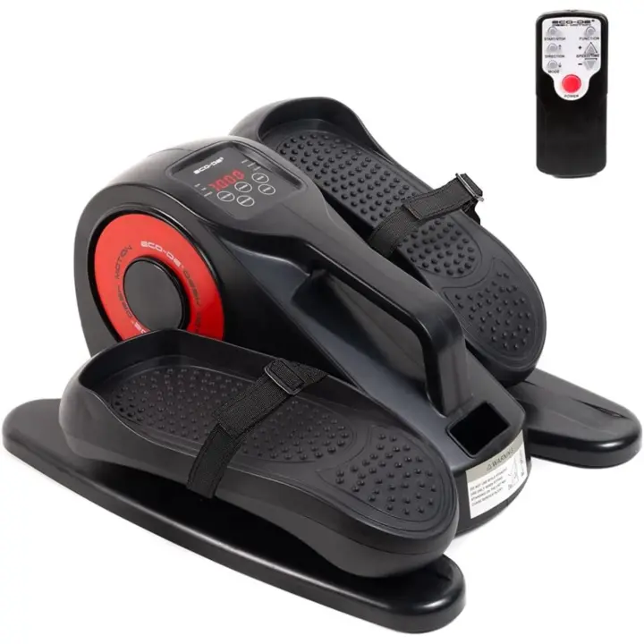 Mini Eliptica Eléctrica Portátil 20 Niveles de Velocidad, 5 Funciones, Pedales con Correas, Pantalla LED, Mando a Distancia, Silenciosa para Mayores y Ancianos - 1