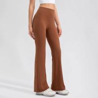 Pantalones acampanados de cintura alta de talla grande, pantalones de Yoga, pantalones cortos, mallas de entrenamiento, pantalones acampanados deportivos, pantalones deportivos para mujer - details 1