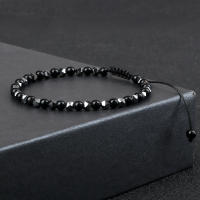 Pulseras de cuentas de hematita Irregular de 4mm para hombre, pulseras y brazaletes de cuentas de piedra de Lava de ojo de tigre Natural, Pulsera de joyería clásica para mujer - details 9