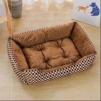 Cama cuadrada de felpa para perro y gato, cojín calmante para perros medianos y pequeños, suministros para mascotas, accesorios - details 11
