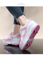 Zapatos de Patinaje de Cuatro Ruedas para Niños y Niñas Deportes Casuales al Aire Libre Tobogán y Acolchado Estudiantes Escolares - details 12