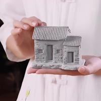 Casa de piedra Zen, cabaña de paja, cabaña de pozo, estatuilla en miniatura, jardín de hadas, adornos de bonsái, decoración de Acuario, paisajismo Rural - details 13