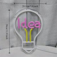 Idea letrero de neón multicolor rosa luz LED alimentada por USB decoración colgante de pared para fiestas boda dormitorio Bar compromiso Club neón - details 2
