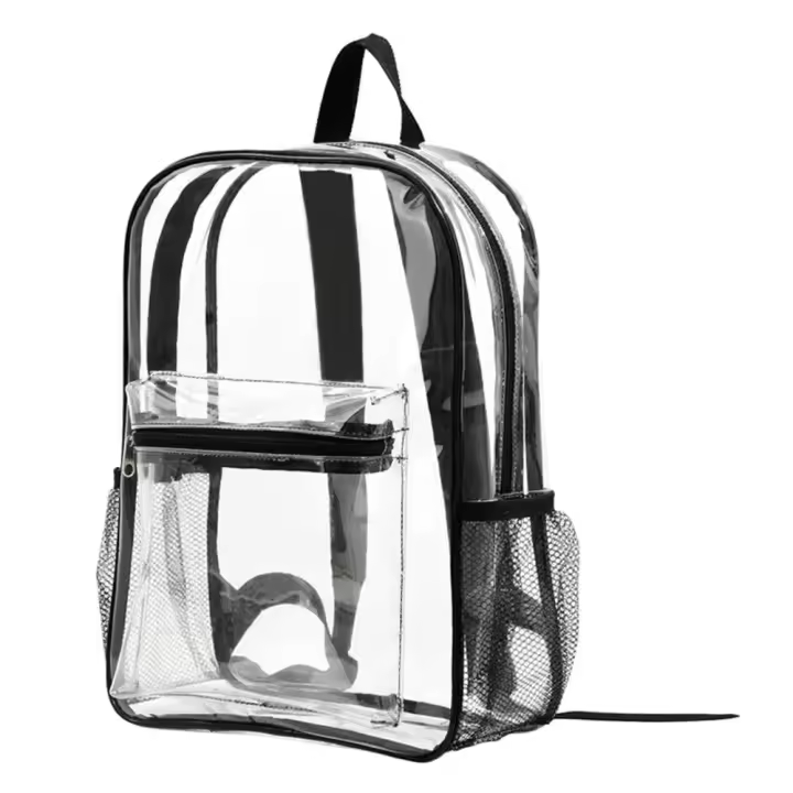 Mochila transparente de PVC para deportes al aire libre, mochila informal de viaje Visible, bolso de hombro impermeable de gran capacidad - 1