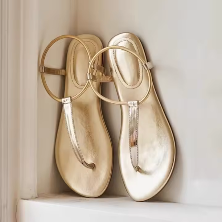 Nuevas chanclas de dedo para el verano con chanclas de fondo plano y antideslizantes - 1