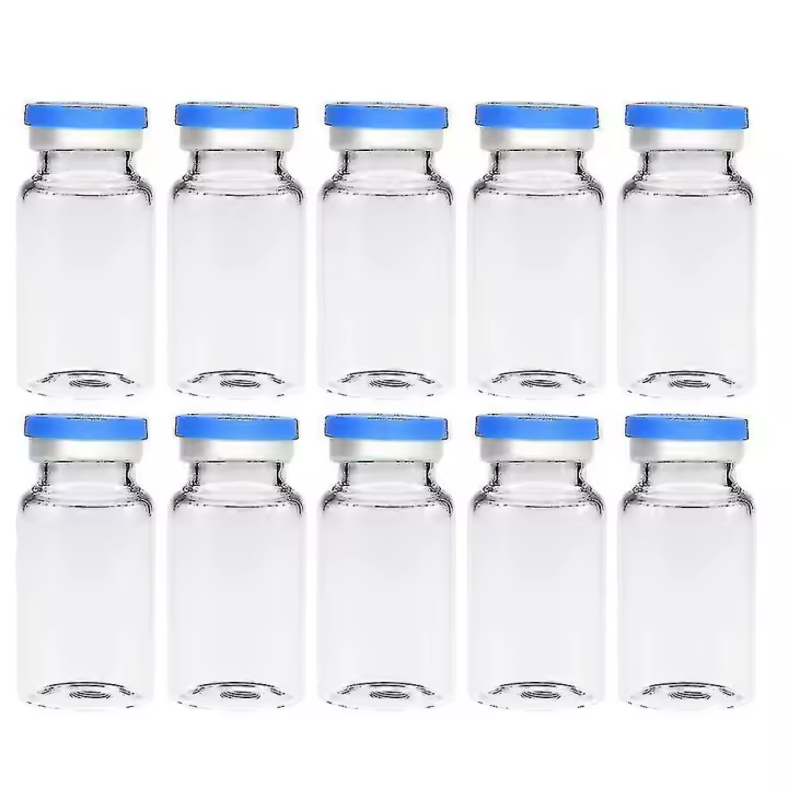 20 piezas viales transparentes duraderos, viales de vidrio con espacio libre de 10ml para ciencia cosmética - 1