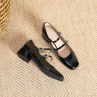 Zapatos Mary Jane de mujer con tacón grueso y hebilla de cinturón de nuevo estilo - details 21