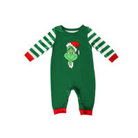 ¡Grinch Merry Grinchmas! Conjunto de pijama de Navidad a juego para adultos y niños, trajes familiares, Papá 500g,Mamá 460g,Niño 300g,Bebé 150g - details 4
