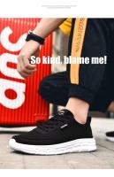 Zapatos deportivos grandes de moda para hombre con parte superior de malla transpirable, suela ligera de MD, cordones, correr suave, primavera y verano - details 5