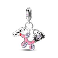 Encanto de Flamenco y Unicornio de Plata Esterlina 925 Joyería de Pulsera Original DIY para Mujeres - details 17
