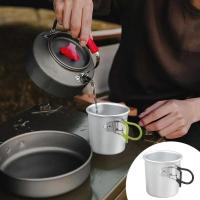 Taza de titanio para exteriores, villa turística, equipo de camping para picnic, 150ml - details 1