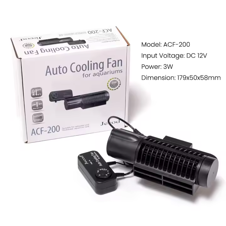 Ventilador de Enfriamiento de Acuario Jebao ACF 200/300 Control Automático de Temperatura - 1