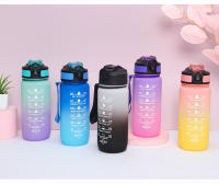 Mini taza de 600 ml fácil de manejar, boca recta, tapa elástica, taza espacial, taza de agua de plástico deportiva, taza de agua para exteriores. - details 12