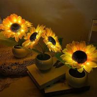 Lámpara LED Suower decorativa recargable para dormitorio, luz nocturna creativa para niños, amigos, regalo de cumpleaños y vacaciones - details 3
