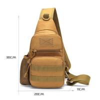 Mochila cruzada de hombro para hombre, bolsa de pecho, soporte para botella de agua, accesorios de viaje - details 4
